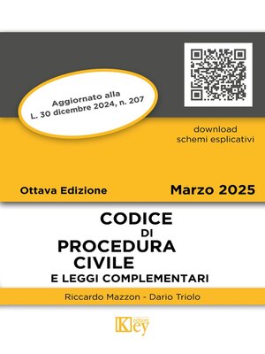 cover image of Codice di procedura civile e leggi complementari 2025
